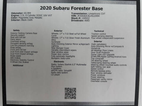 2020 Subaru Forester