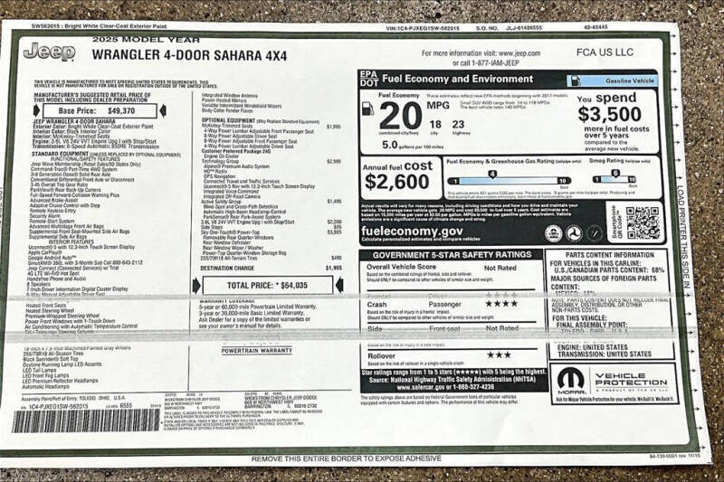 2025 Jeep Wrangler Sahara