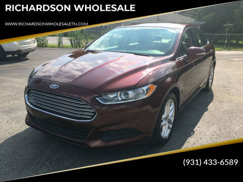 2015 Ford Fusion for sale at RICHARDSON WHOLESALE in Fayetteville TN