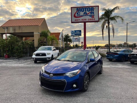 2015 Toyota Corolla for sale at Motor Car Concepts II in Orlando FL