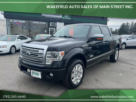 2013 Ford F-150 for sale at Wakefield Auto Sales of Main Street Inc. in Wakefield MA