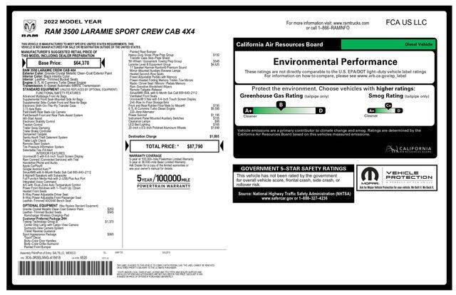 2022 RAM 3500 Laramie