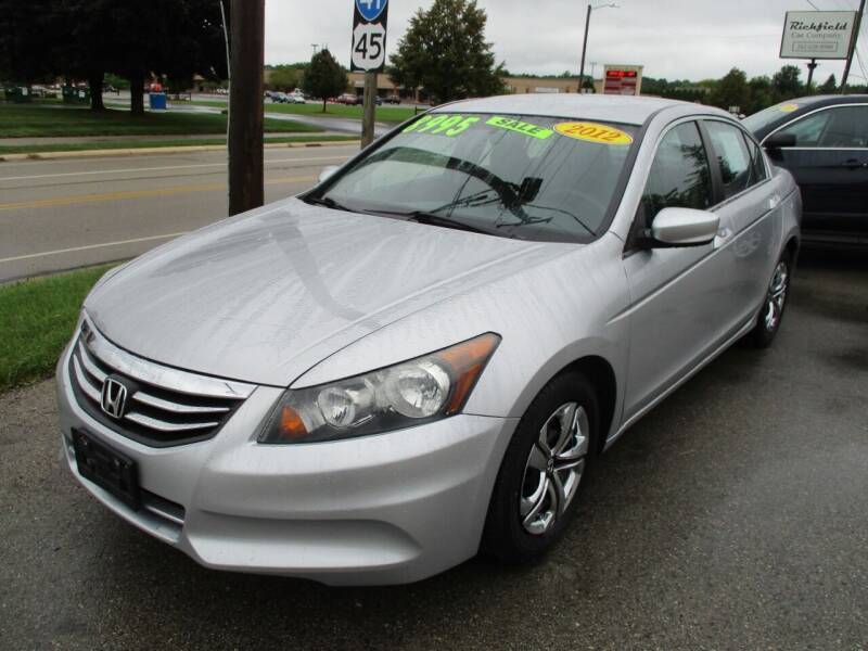 2012 Honda Accord for sale at Richfield Car Co in Hubertus WI
