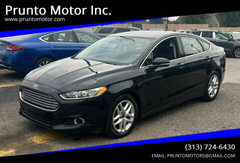 2014 Ford Fusion for sale at Prunto Motor Inc. in Dearborn MI