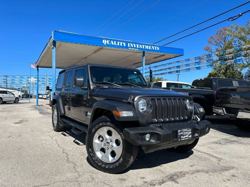 2019 Jeep Wrangler Unlimited for sale at Quality Investments in Tyler TX