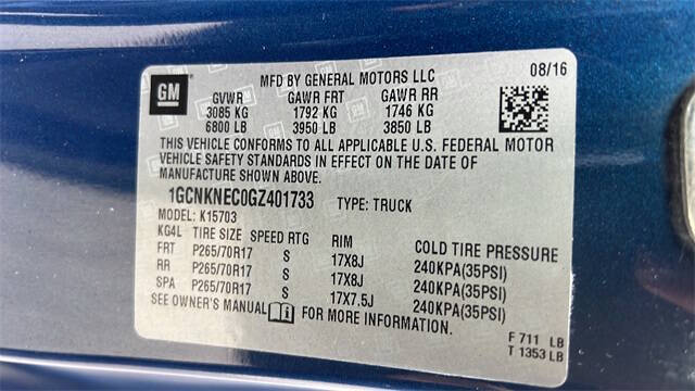 2016 Chevrolet Silverado 1500