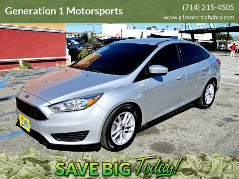 2018 Ford Focus for sale at Generation 1 Motorsports in Whittier CA