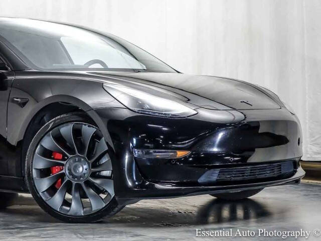 Black 2021 Tesla Model 3 Performance AWD Performance 4dr Sedan 2