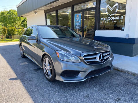 2015 Mercedes-Benz E-Class for sale at MacDonald Motor Sales in High Point NC
