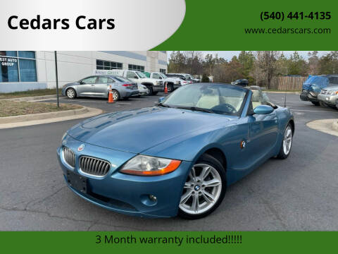 2004 BMW Z4 for sale at Cedars Cars in Chantilly VA