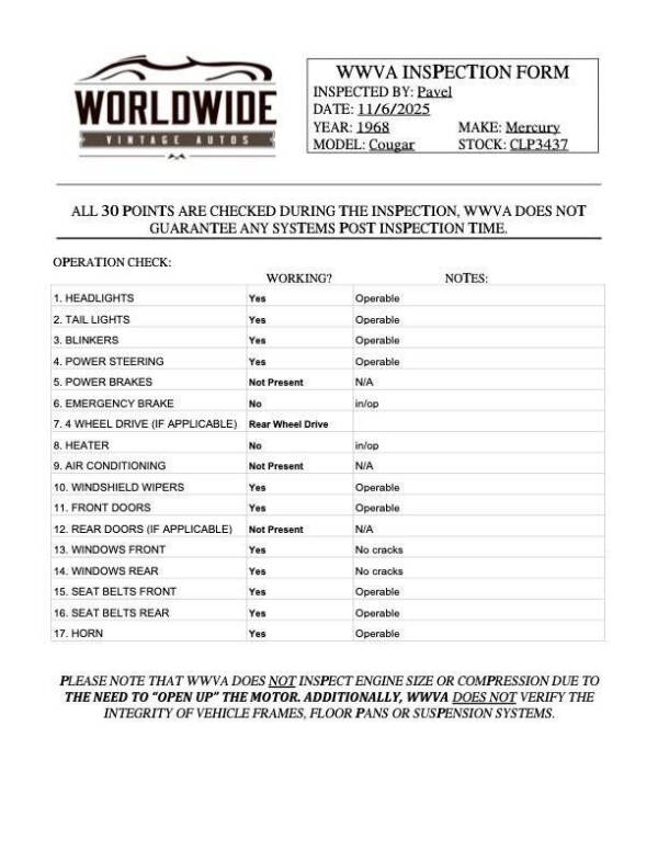 1968 Mercury Cougar