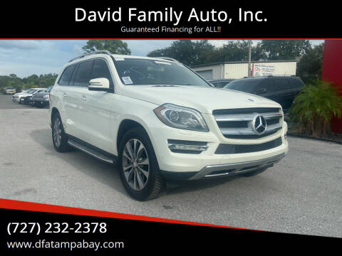 2013 Mercedes-Benz GL-Class for sale at David Family Auto, Inc. in New Port Richey FL