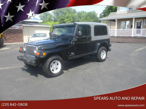 2005 Jeep Wrangler for sale at Spears Auto and Repair in Cadillac MI