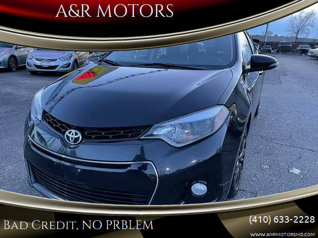 2016 Toyota Corolla for sale at A&R MOTORS in Baltimore MD