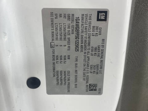 2016 Chevrolet Express LS 2500