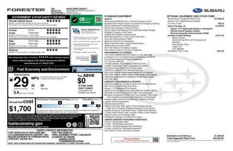 2026 Subaru Forester Limited