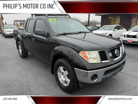 2005 Nissan Frontier for sale at PHILIP'S MOTOR CO INC in Haleyville AL