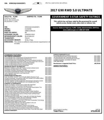 2017 Genesis G90