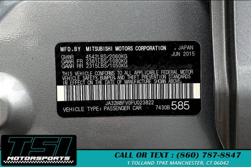 2015 Mitsubishi Lancer Evolution GSR
