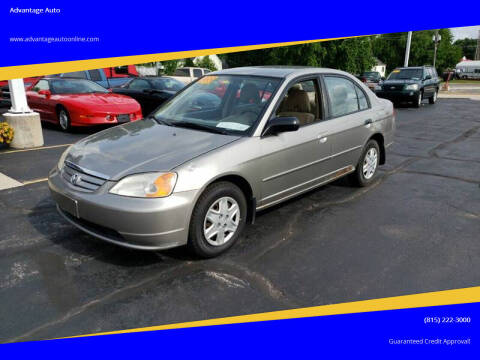 2003 Honda Civic for sale at Advantage Auto Sales & Imports Inc in Loves Park IL