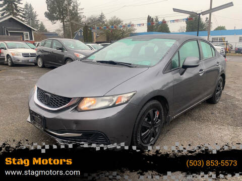 2013 Honda Civic for sale at Stag Motors in Portland OR