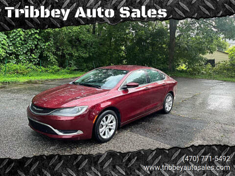2015 Chrysler 200 for sale at Tribbey Auto Sales in Stockbridge GA