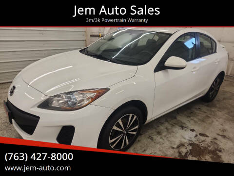 2013 Mazda MAZDA3 for sale at Jem Auto Sales in Anoka MN