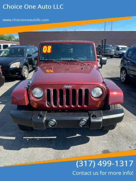 2008 Jeep Wrangler Unlimited for sale at Choice One Auto LLC in Beech Grove IN