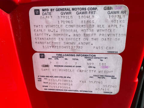 1987 Chevrolet Corvette