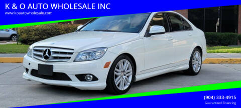 2009 Mercedes-Benz C-Class for sale at K & O AUTO WHOLESALE INC in Jacksonville FL