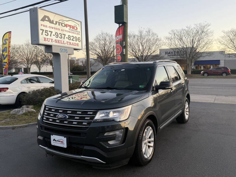 2016 Ford Explorer for sale at AutoPro Virginia LLC in Virginia Beach VA