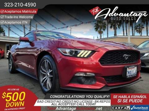 2015 Ford Mustang for sale at ADVANTAGE AUTO SALES INC in Bell CA
