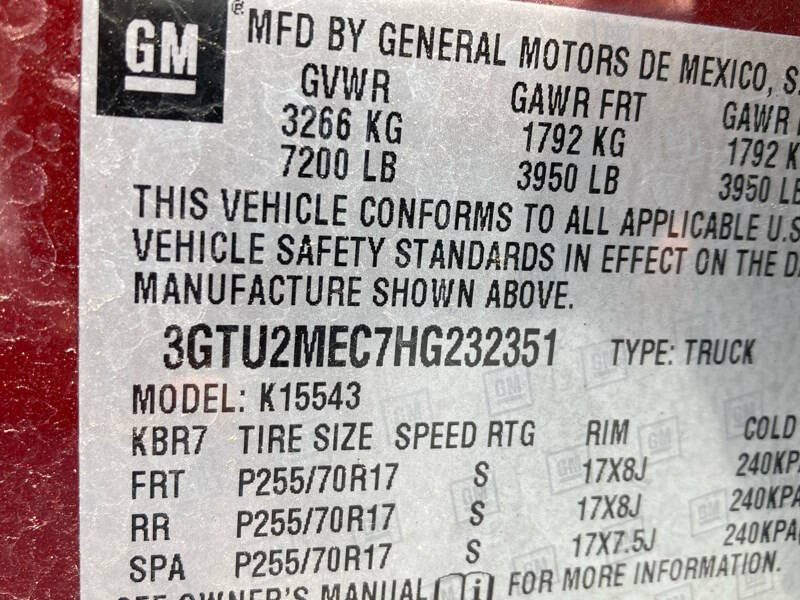 Red 2017 GMC Sierra 1500 SLE 25