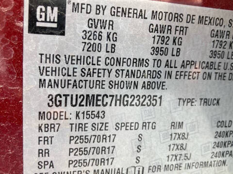 2017 GMC Sierra 1500