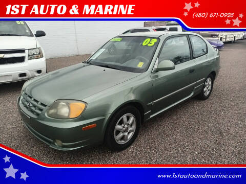 2003 Hyundai Accent for sale at 1ST AUTO & MARINE in Apache Junction AZ
