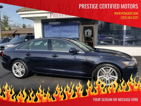 2014 Audi A6 for sale at Prestige Certified Motors in Falls Church VA