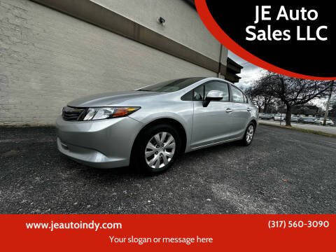 2012 Honda Civic for sale at JE Auto Sales LLC in Indianapolis IN