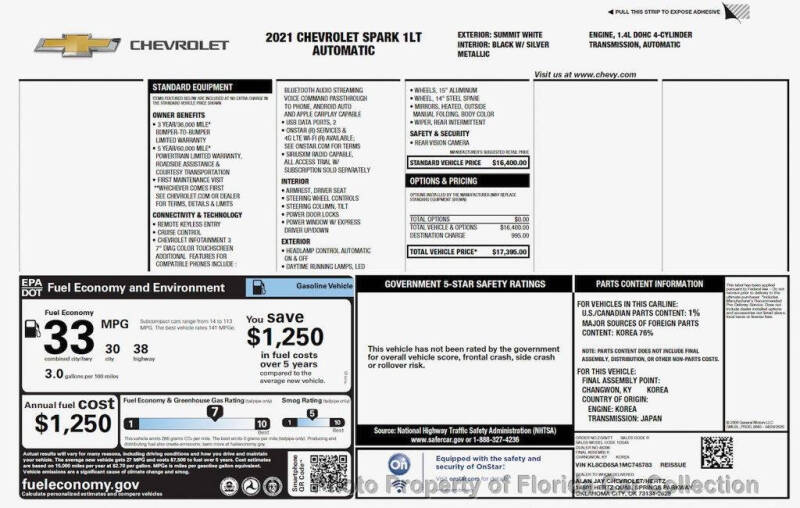 2021 Chevrolet Spark 1LT CVT