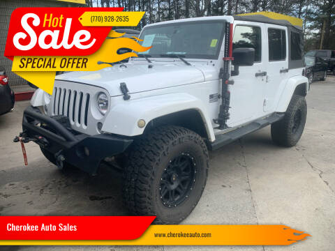 2015 Jeep Wrangler Unlimited for sale at Cherokee Auto Sales in Acworth GA