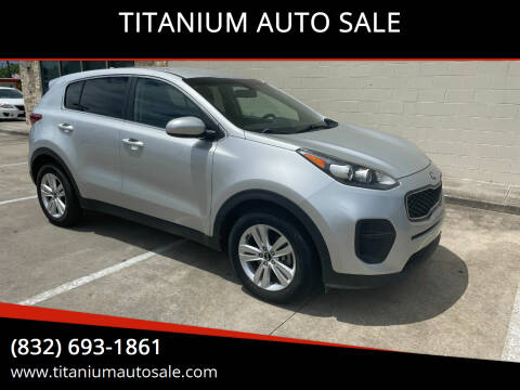 2017 Kia Sportage for sale at TITANIUM AUTO SALE in Houston TX