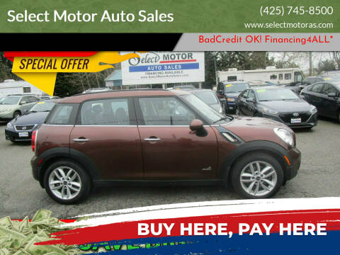 2013 MINI Countryman for sale at Select Motor Auto Sales in Lynnwood WA