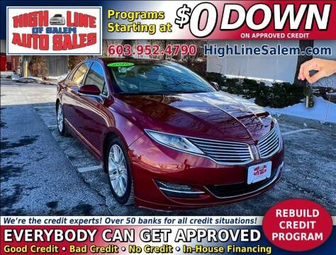 2016 Lincoln MKZ for sale at High Line Auto Sales of Salem in Salem NH
