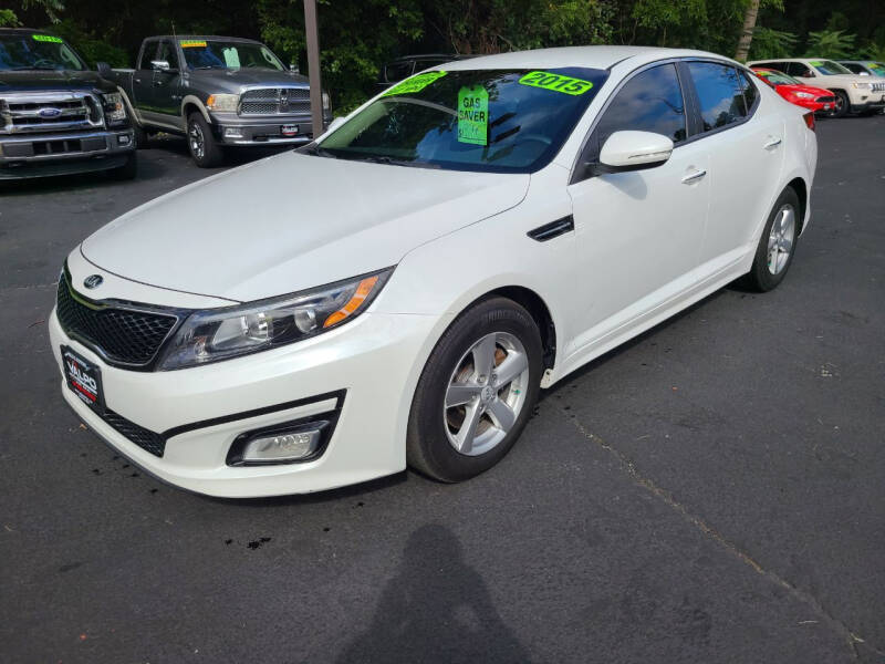 Used 2015 Kia Optima LX with VIN 5XXGM4A76FG378000 for sale in Valparaiso, IN