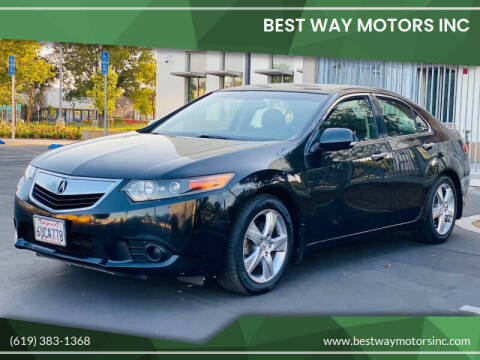 2012 Acura TSX for sale at BEST WAY MOTORS INC in San Diego CA