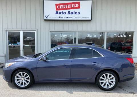 2013 Chevrolet Malibu for sale at Certified Auto Sales in Des Moines IA
