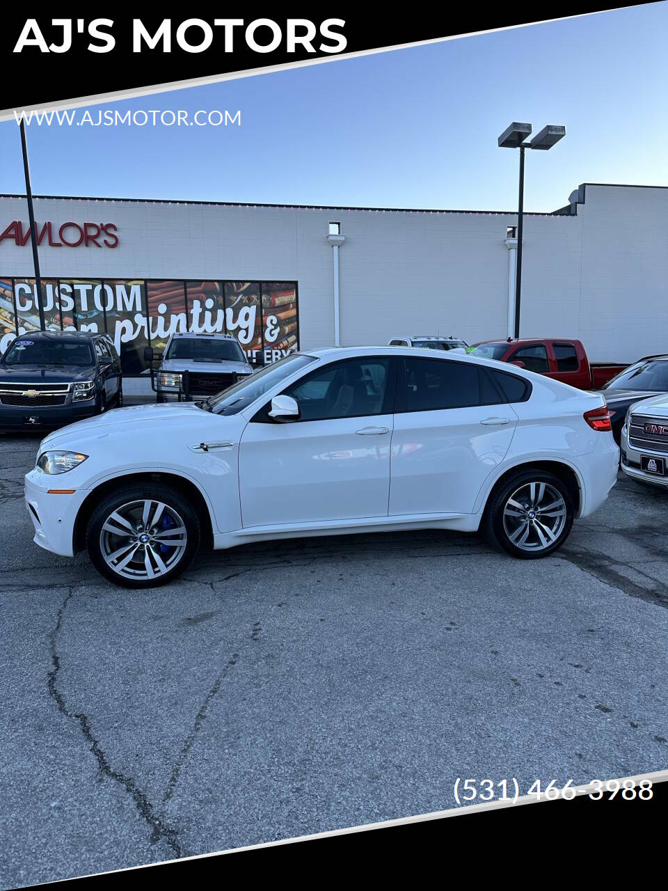 White 2014 BMW X6 M Base AWD 4dr SUV 1