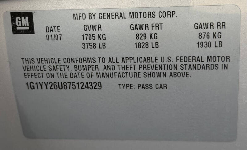 2007 Chevrolet Corvette