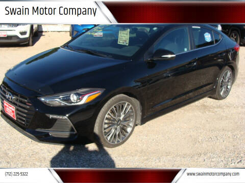 2018 Hyundai Elantra for sale at Swain Motor Company in Cherokee IA