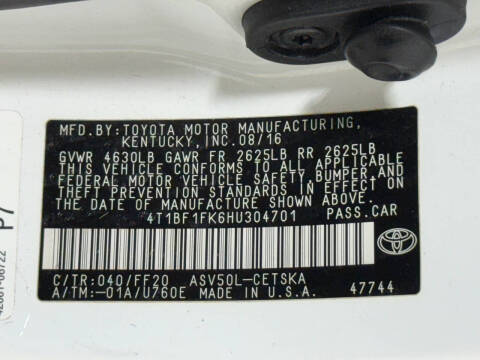 2017 Toyota Camry SE