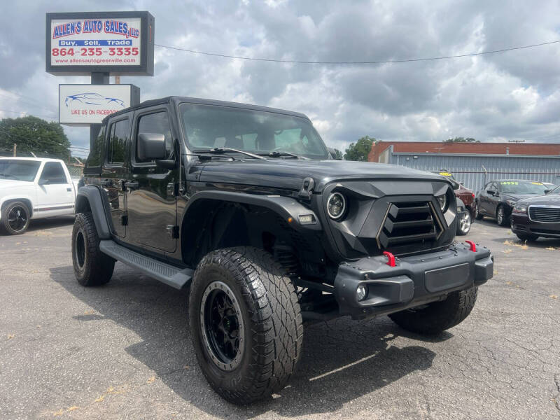 2018 Jeep Wrangler Unlimited for sale at Allen's Auto Sales LLC in Greenville SC